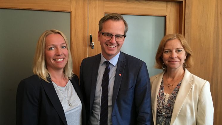 Carina Zolland, Mikael Damberg, Karin Bodin
