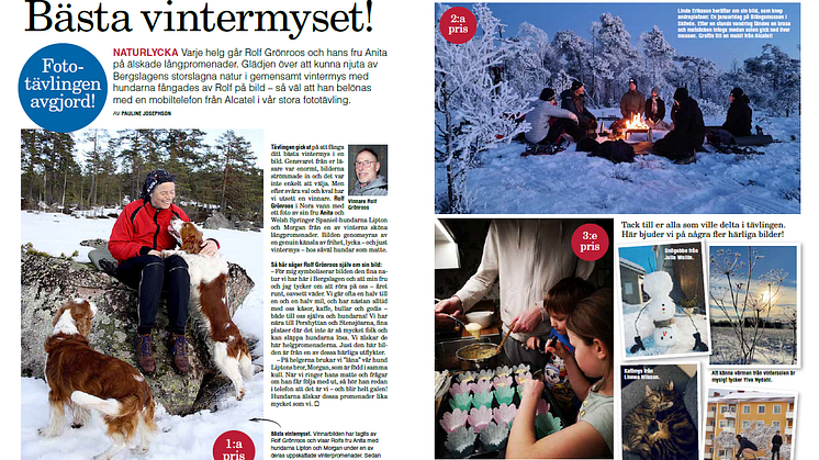 Icakurirens fototävling "Vintermys", fick ett stort gensvar bland läsarna Bild: Icakuriren