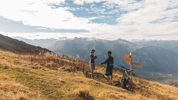 Wallis: Pause auf dem Torrenttrail bei Leukerbad 