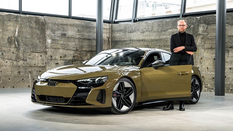 Audi RS e-tron GT og Marc Lichte, designchef for Audi