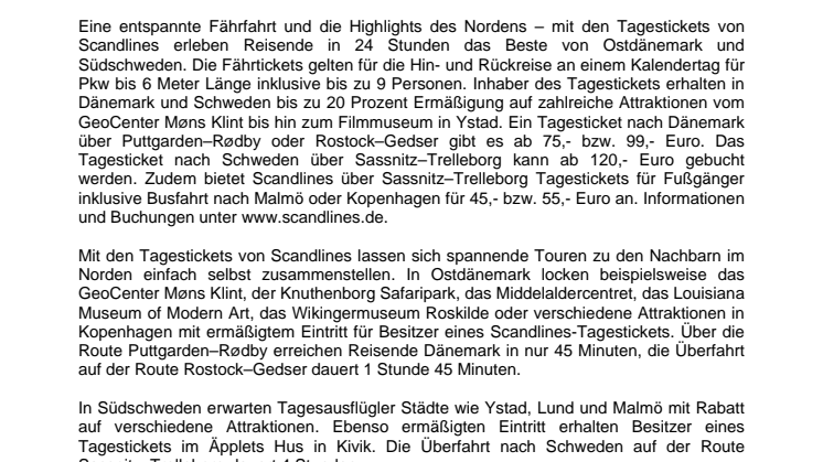 Tagestouren gen Dänemark und Schweden: Stippvisite beim Nachbarn im Norden