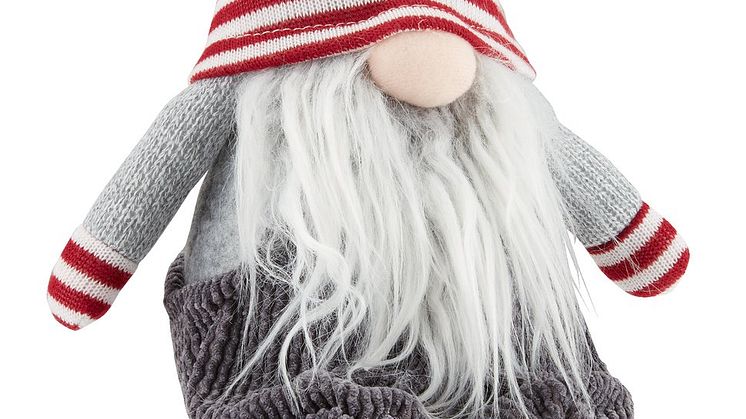 Julenisse SVADILFARI H43cm grå (60,- DKK)