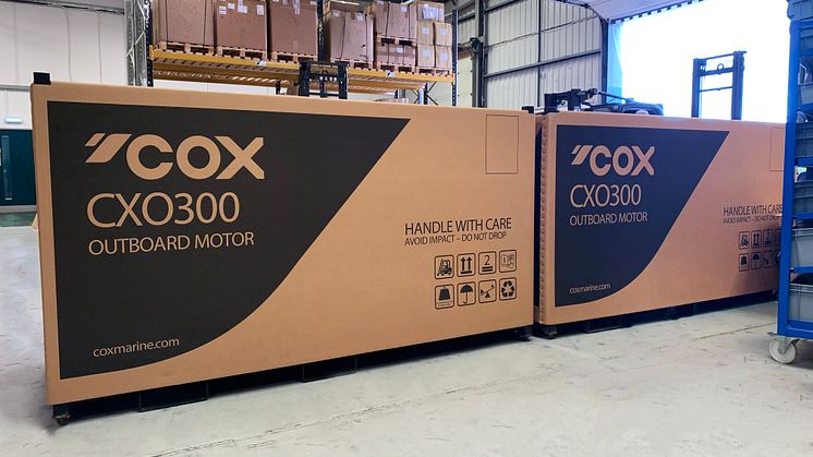 The first two production CXO300 diesel outboards will be shipped to Cox's Asia distributor Sime Darby