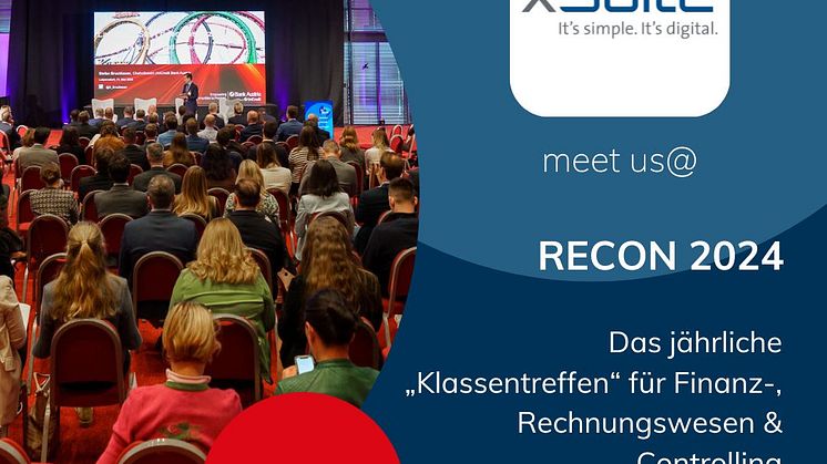 xSuite informiert auf der Recon 2024 über ihr Spezialthema Rechnungsbearbeitung sowie S/4HANA, Migration/Clean Core und Lösungen auf der SAP Business Technology Platform.