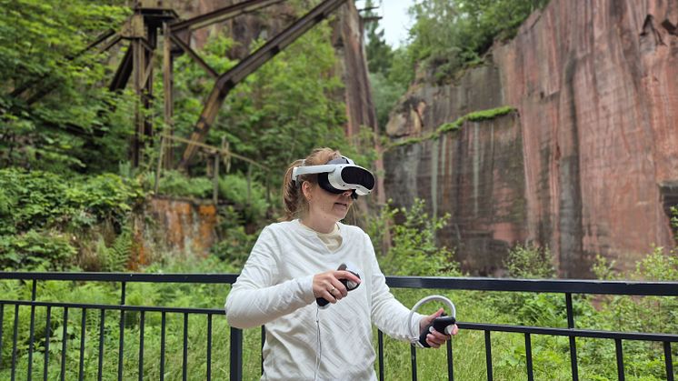 Rochlitzer Berg - Erkundung des Porphyrlehrpfads mit VR-Brille
