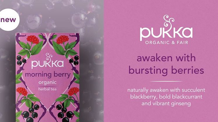 Morning Berry on marjaisa, ilman kofeiinia virkistävä luomutee
