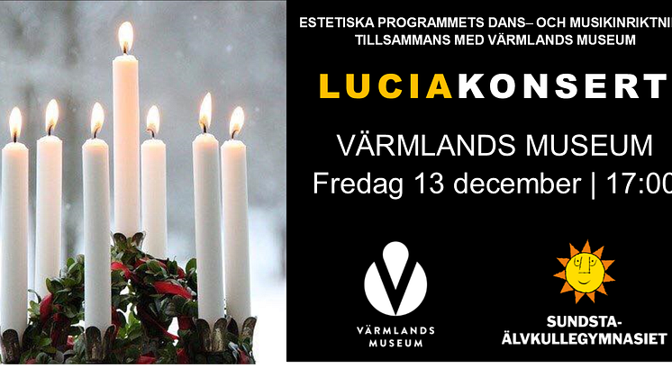 Pressinbjudan: LUCIAKONSERT MED DANS PÅ VÄRMLANDS MUSEUM