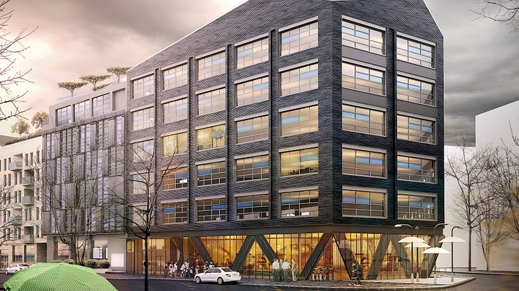 Castellums kontorsbyggnad blir först i Norden med The WELL Building Standard®. Illustration: Kanozi Arkitekter