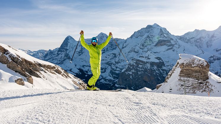 Freunde herrscht: Am Wochenende startet die Sesselbahn Riggli am Schilthorn mit dem Wintersportbetrieb
