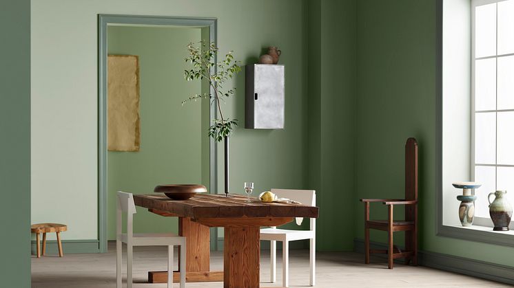 Hent inspirasjon fra naturens monokrome palett, og fyll hjemmet med en behagelig ro. I kombinasjon med dempede grønntoner som Subtle Green og Mindful Green, vil den friske, gulaktige grønntonen Pistachio skape en spennende dynamikk.