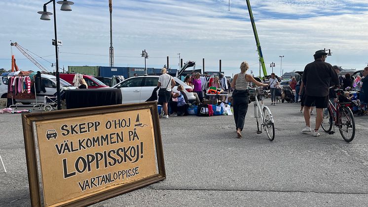 Bakluckeloppis i Värtahamnen