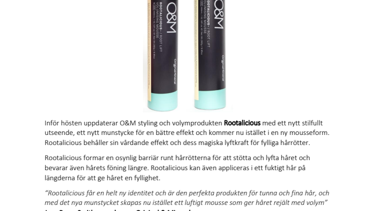 O&M ROOTALICIOUS - ROOT LIFT