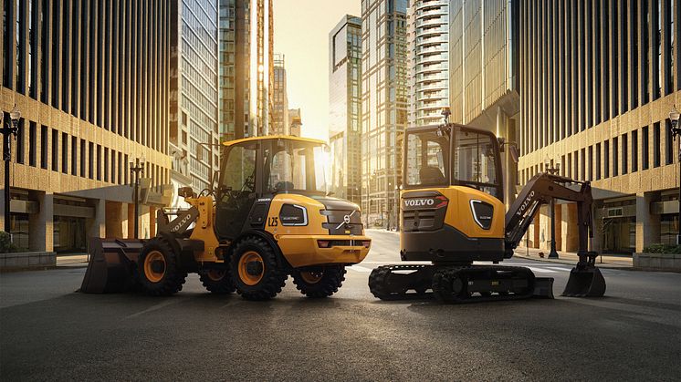 Nya Volvo L25 Electric och ECR25 Electric kan nu förbokas hos Swecon Anläggningsmaskiner.