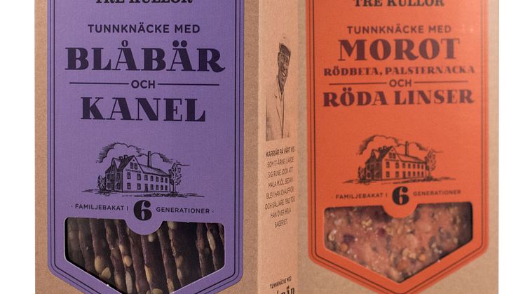 Leksands Knäckebröd lanserar exklusiv, smakrik duo med Blåbär och Kanel samt Morot och Röda Linser