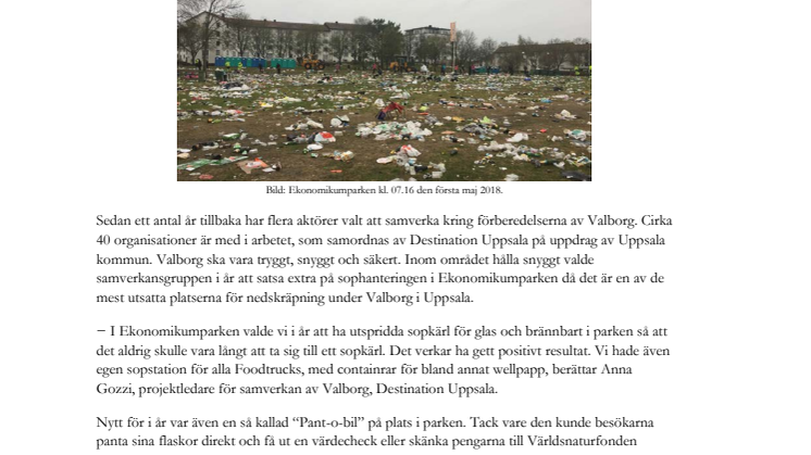 Ett snyggare Ekonomikum under årets Valborg