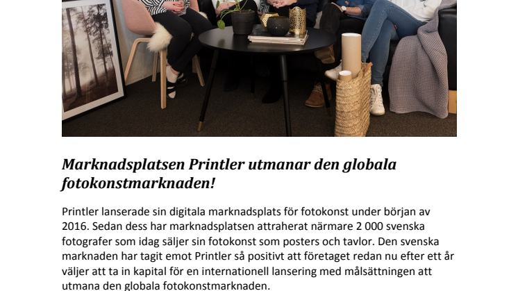 Pressmeddelande Printler
