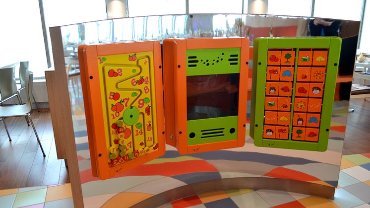 Kinderspielbereich im Restaurant auf Scandlines' neuer Hybridfähre "Berlin"