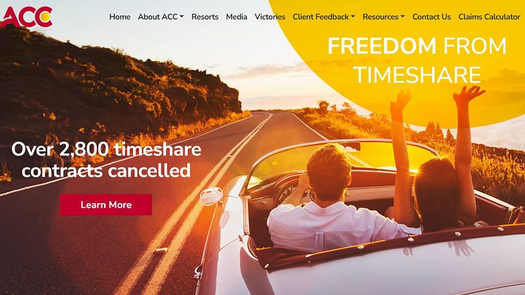 ACC homepage screenshot