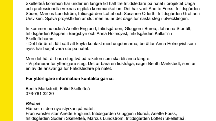 Skellefteå dubblar styrkan ute på nätet