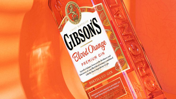 GIBSON'S Blood Orange Gin släpps den 1 juni i Systembolagets Beställningssortiment. Nr 56739 · Flaska 700 ml · 37,5 % · Pris: 229 kr