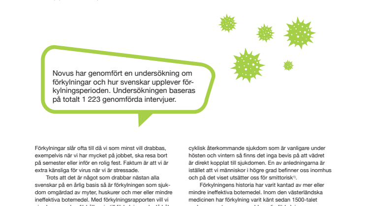 Rapport Förkylning Novus