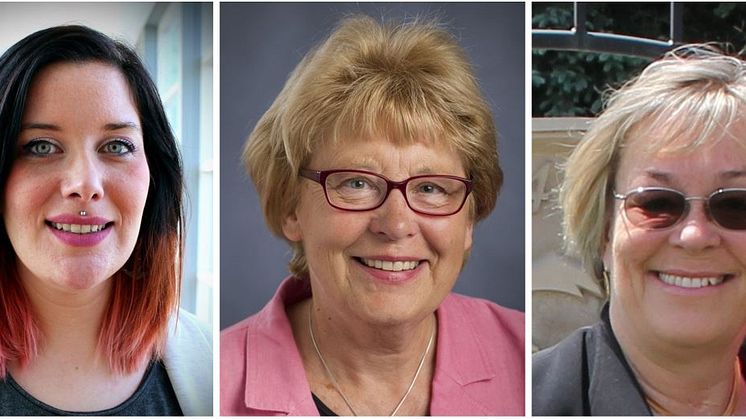 Forskarassistent Laetitia Lemoine, Professor Agneta Nordberg och Professor Lotta Granholm  (Foto: Selma Wolofsky, Ulf Sirborn, Lars Bentley)
