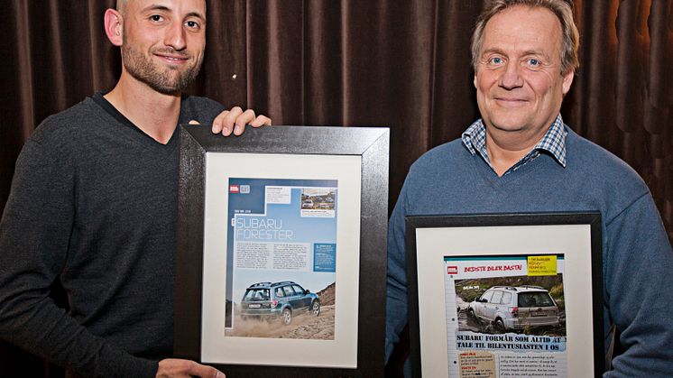 Subaru Forester Årets suv i Danmark i år igen