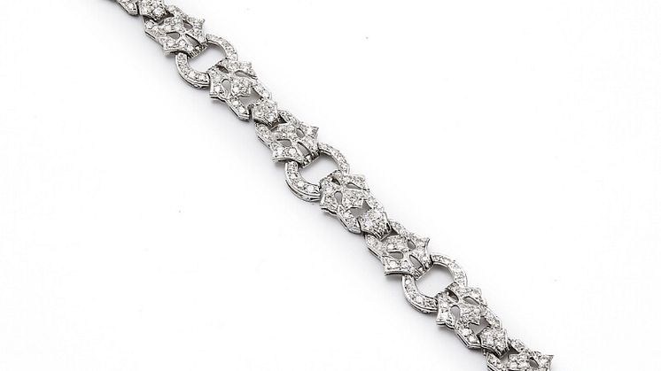 Art deco diamantarmbånd