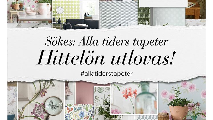 Boråstapeter låter svenska folket visa upp alla tiders tapeter