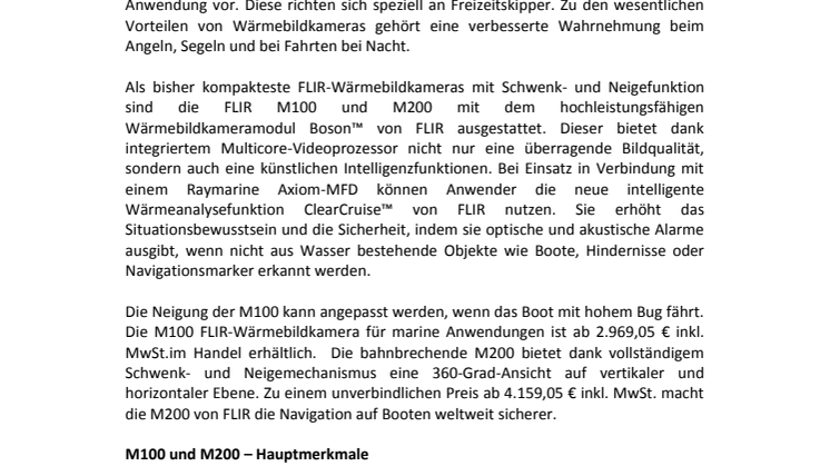 FLIR: Navigieren bei Nacht wird jetzt einfacher als je zuvor