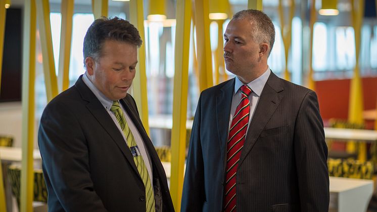 Ivan S. Larsen, Sales Manager FAYARD A/S og Søren Poulsgaard Jensen, CEO Scandlines
