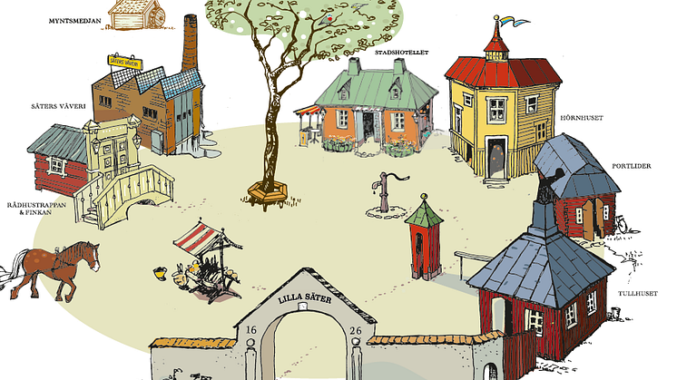 Lilla Säter. Illustration: Säters kommun/Anders Körling