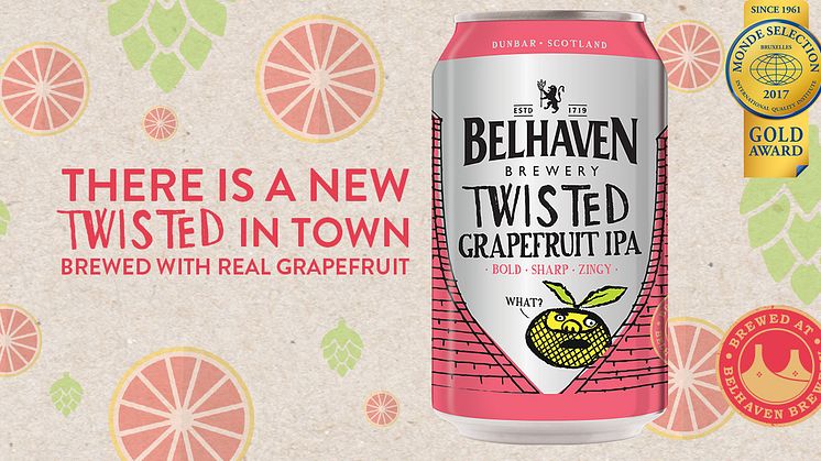 Twisted Grapefuit IPA – Belhaven Brewery lanserar IPA med färsk grapefrukt.
