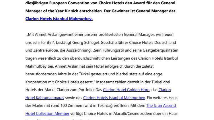 General Manager of the Year kommt aus Central Europe 