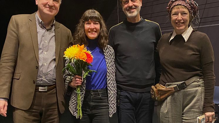 På fotot: Rudi Laermans, Paz Rojo, Alex Arteaga, Myriam Van Imschoot  