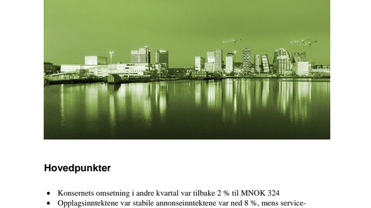NHST Media Group - Kvartalsrapport 2. kvartal 2014