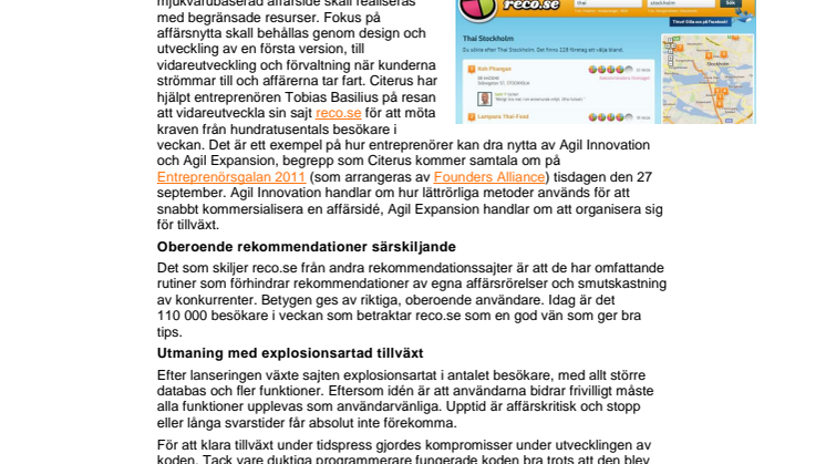 Reco.se satsade på coachning och kunskapsöverföring för kvalitetshöjning 
