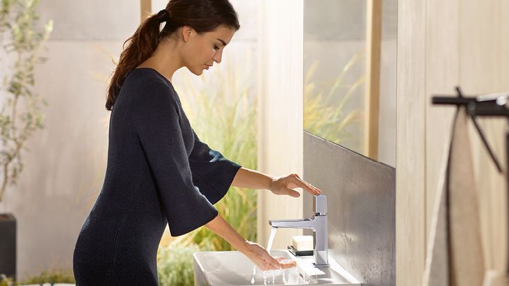 Större variation: Serien hansgrohe Metropol erbjuder märkets hittills bredaste blandarsortiment.