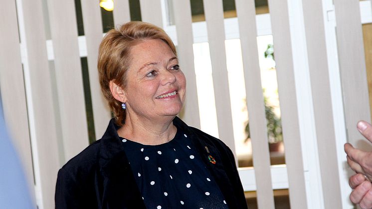 Ett uppskattat besök på Framnäs folkhögskola. Foto: Helene Markström