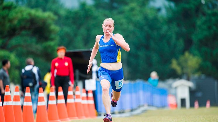 Melina Westerberg under Military World Games 2015 i Sydkorea där hon tog medalj.Foto: Anton Thorstensson/Försvarsmakten 