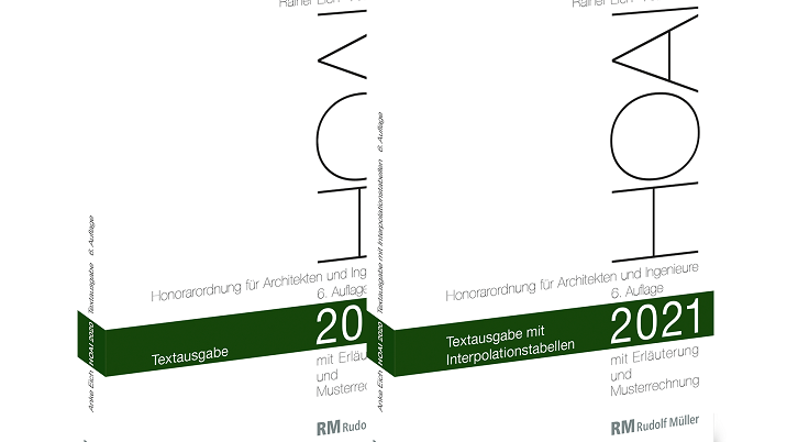 HOAI 2021 – mit Erläuterung, Musterrechnungen und Interpolationstabellen