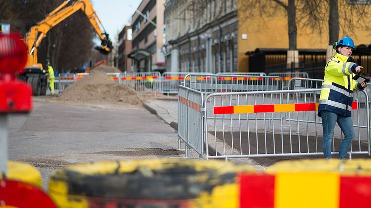 Med tjänsten grävtillstånd fick Sandvikens kommun kontroll över markarbeten på den kommunala marken.