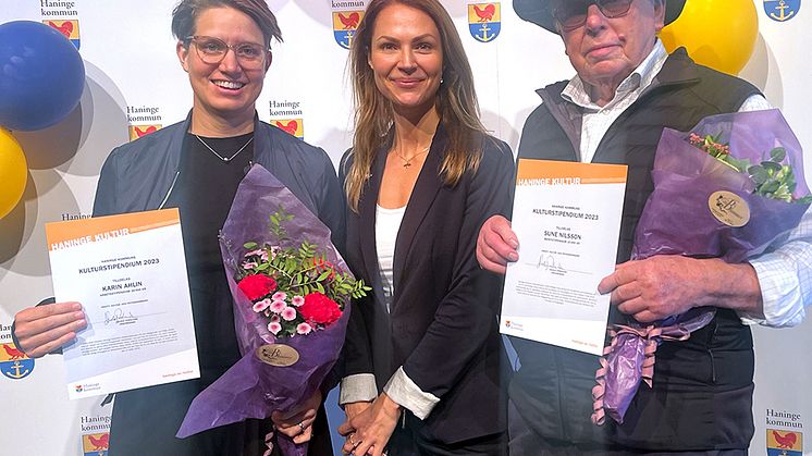 Karin Ahlin, Nicole Forslund och Sune Nilsson.