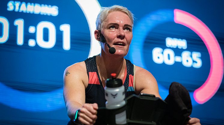 The Intelligent Cycling player in action at ØrBike