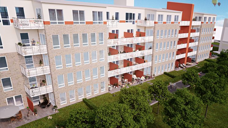 Kvibergs Terrasser gårdsbild
