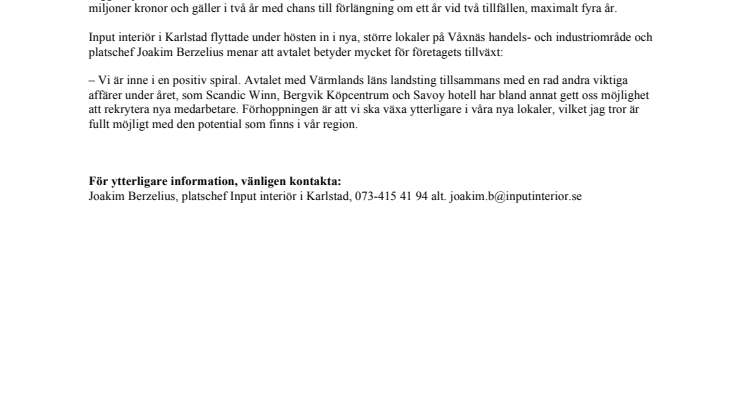 Ska leverera möbler för 36 miljoner