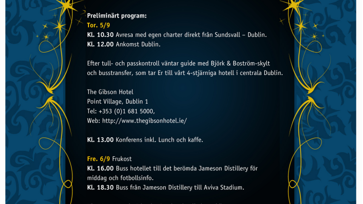 Åk med Giffarna och se Sverige borta mot Irland - sista minuten för anmälan!