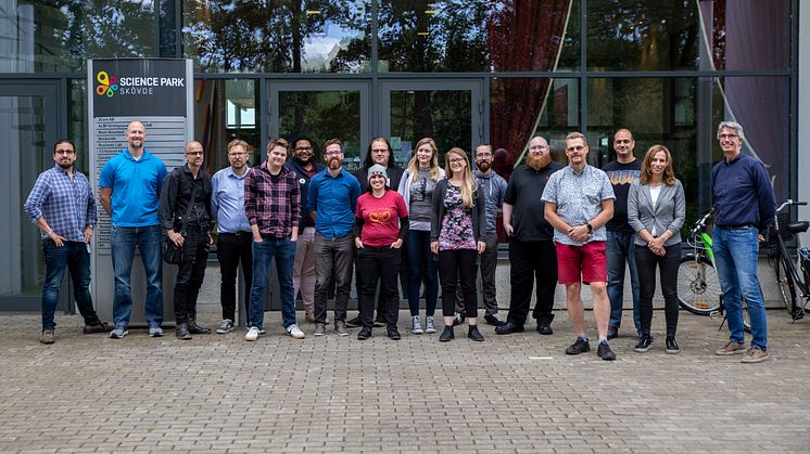 Professorer, doktorander och studenter som deltar i HEVGA Europe Games Research Summer School 2019.
