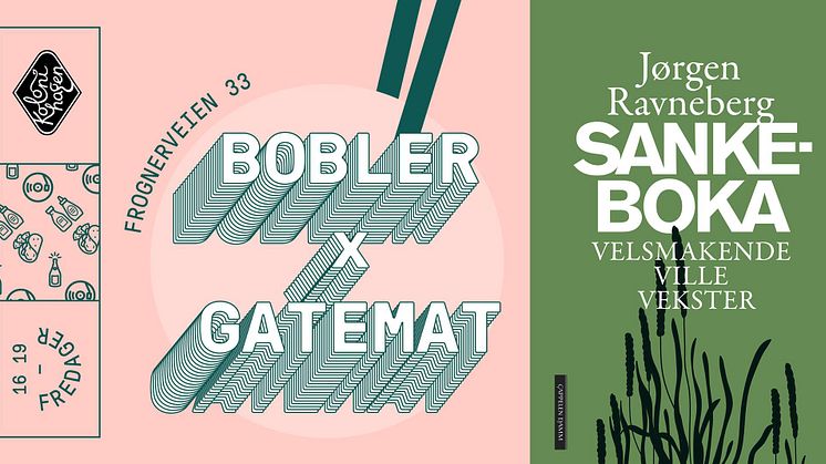 Vi blir mer og mer opptatt av spiselige, ville vekster. Fredag klokken 1600  blir det boklansering med "Bobler x Gatemat x Sankeboka" på Kolonihagen Frogner i Oslo.