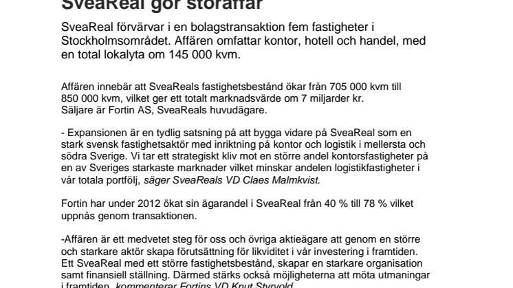 SveaReal gör storaffär